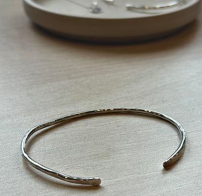 The Textured Cuff Bangle