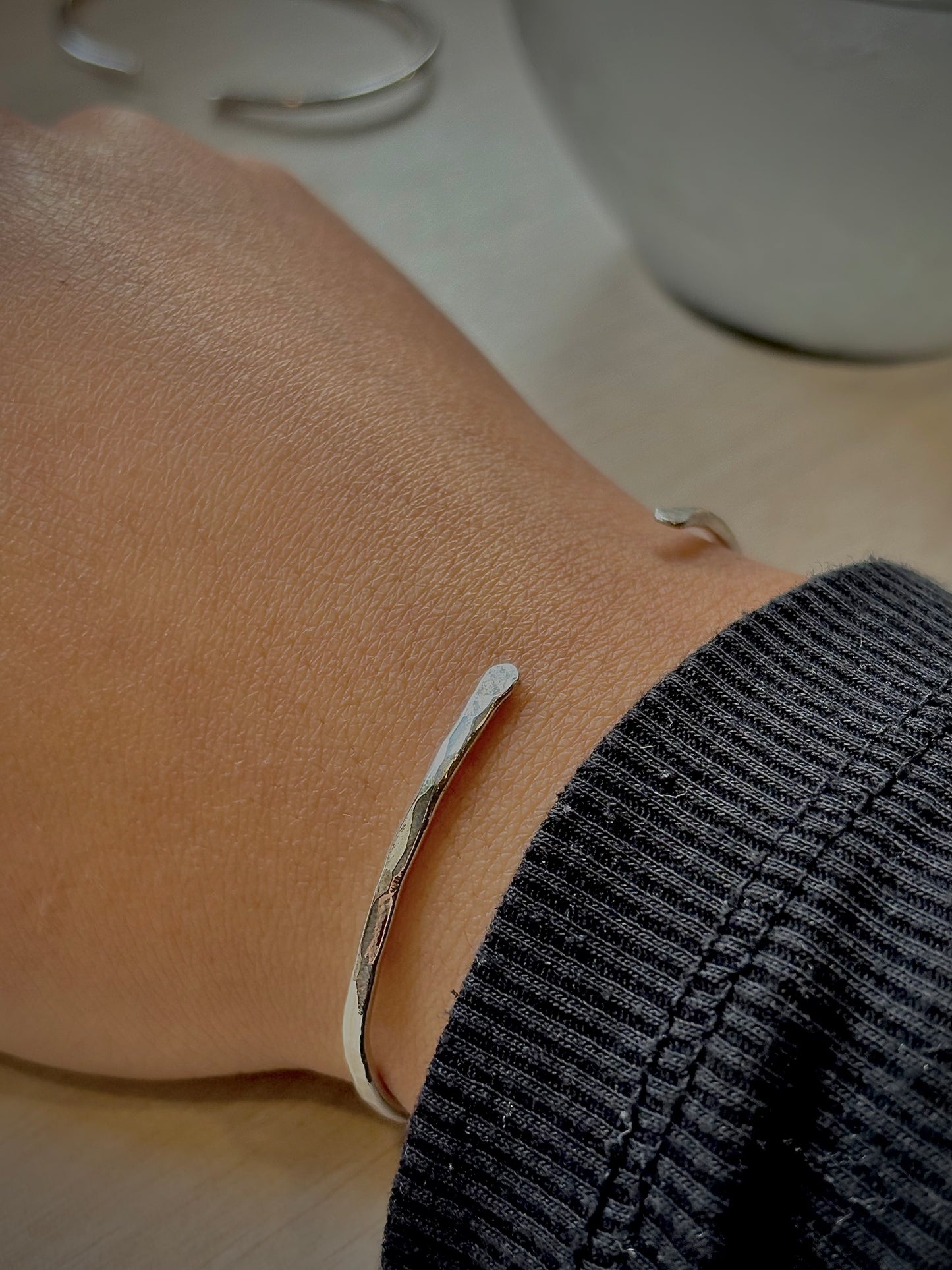 The Textured Cuff Bangle