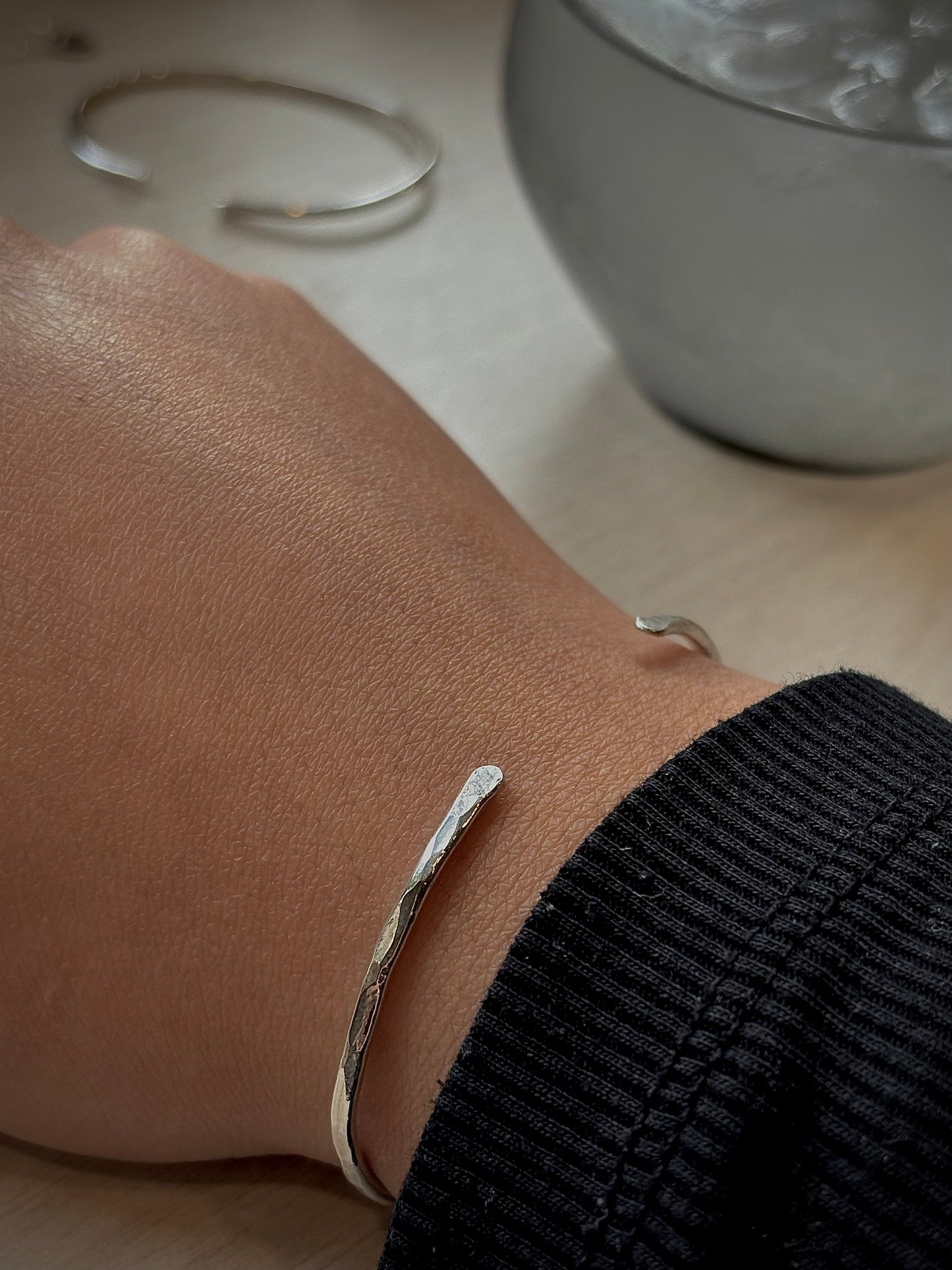 The Textured Cuff Bangle